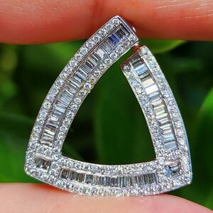 14kt Diamond Pendant For An Omega Chain